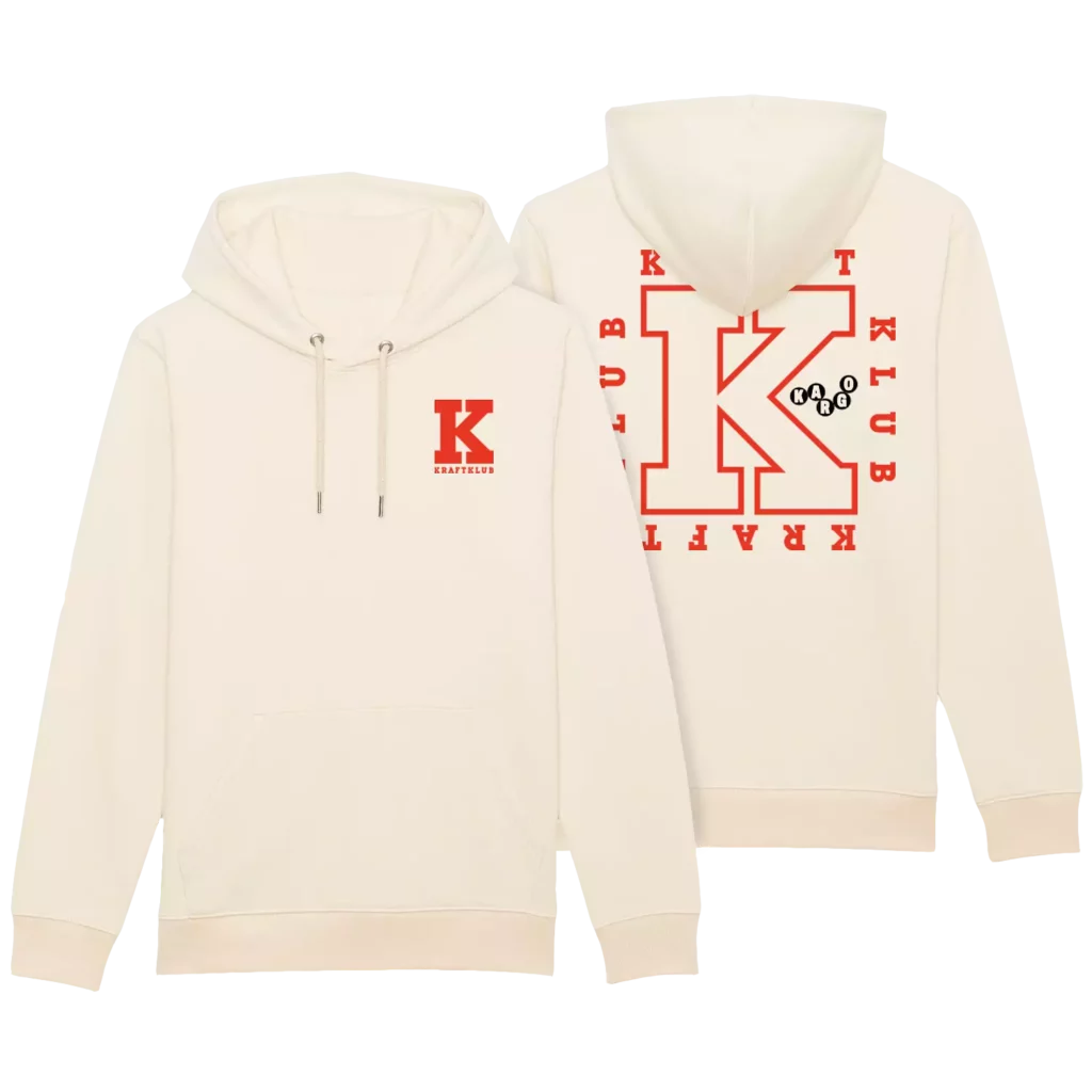 KRAFTKLUB - HOODIE - KARGO PATCH - NATURAL RAW