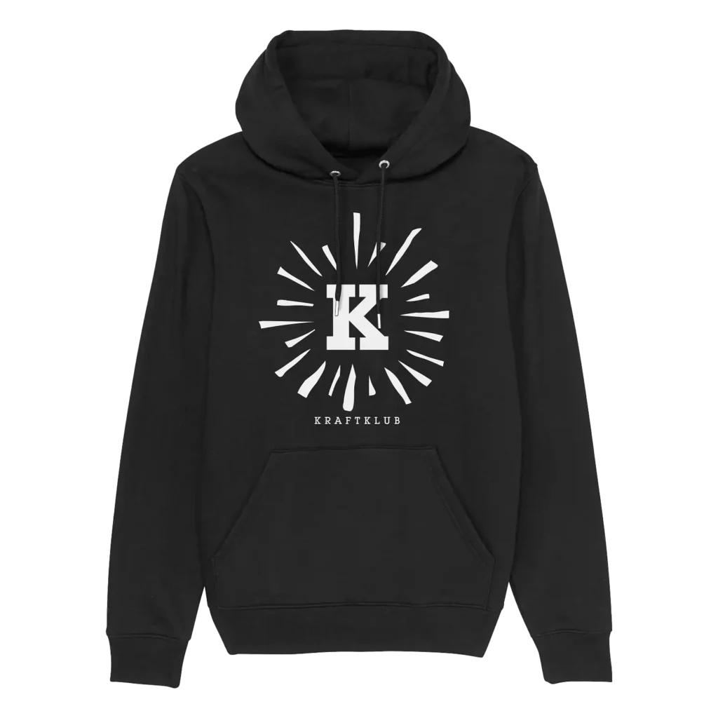 KRAFTKLUB - HOODIE - LEUCHTENDES K - SCHWARZ