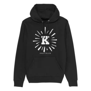 KRAFTKLUB - HOODIE - LEUCHTENDES K - SCHWARZ